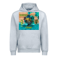 Heather Grey wıshın i was fıshın Urban Hoodie - TumblerDesignByShophia