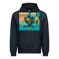 Navy wıshın i was fıshın Urban Hoodie - TumblerDesignByShophia