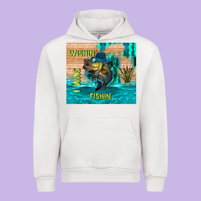 Wıshın I Was Fıshın Urban Hoodie Designed By Tumblerdesignbyshophia