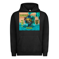 Pigment Black wıshın i was fıshın Urban Hoodie - TumblerDesignByShophia