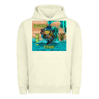 Pigment Pistachio wıshın i was fıshın Urban Hoodie - TumblerDesignByShophia