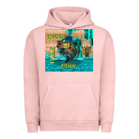 Pigment Salmon wıshın i was fıshın Urban Hoodie - TumblerDesignByShophia