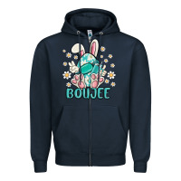Navy boujee  easter  egg Zipper Hoodie - MaliasSmallBusiness