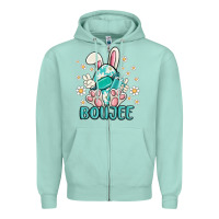 Seafoam boujee  easter  egg Zipper Hoodie - MaliasSmallBusiness