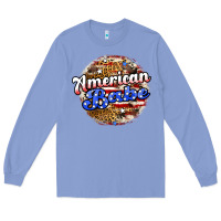 Colony Blue american babe Long Sleeve Tee - JahusDesignShop