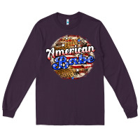 Plum american babe Long Sleeve Tee - JahusDesignShop