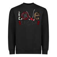 Black love firefighter Heavyweight Sweatshirt - CowhideDigitalArt