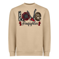 Mushroom love firefighter Heavyweight Sweatshirt - CowhideDigitalArt