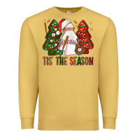 Antique Gold tis' the season baseball christmas cakes bbs Premium Sweatshirt - BundleAndBundleShop
