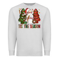 Dove Grey tis' the season baseball christmas cakes bbs Premium Sweatshirt - BundleAndBundleShop