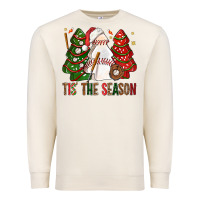 Sandshell tis' the season baseball christmas cakes bbs Premium Sweatshirt - BundleAndBundleShop