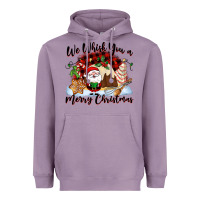 Lavender We whisk you a Merry Christmas Heavyweight Hoodie - NancyCooperArtShop