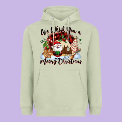 We Whisk You A Merry Christmas Heavyweight Hoodie Designed By Nancycooperartshop
