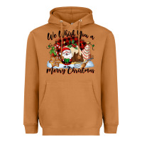 Meerkat We whisk you a Merry Christmas Heavyweight Hoodie - NancyCooperArtShop