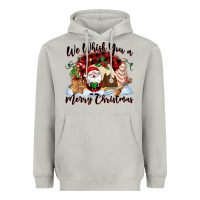 Moon Dust We whisk you a Merry Christmas Heavyweight Hoodie - NancyCooperArtShop