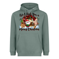 Sage We whisk you a Merry Christmas Heavyweight Hoodie - NancyCooperArtShop