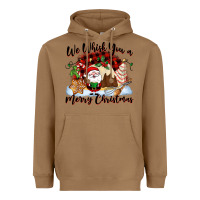 Toasted Coconut We whisk you a Merry Christmas Heavyweight Hoodie - NancyCooperArtShop