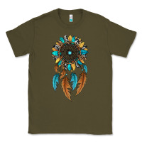 Army Green dreamer catcher sunflower Classic Tee - JahusDesignShop