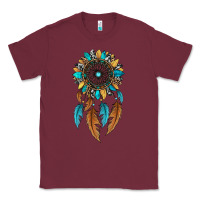 Burgundy dreamer catcher sunflower Classic Tee - JahusDesignShop