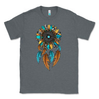 Charcoal Heather dreamer catcher sunflower Classic Tee - JahusDesignShop