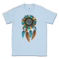 Dusty Blue dreamer catcher sunflower Classic Tee - JahusDesignShop