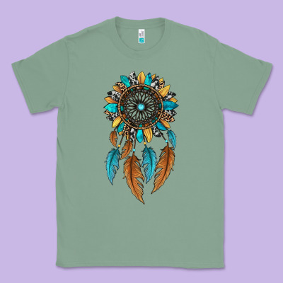 Dreamer Catcher Sunflower Classic Tee Designed By Jahusdesignshop