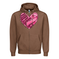 Chestnut heart breast cancer Zipper Hoodie - MaliasSmallBusiness