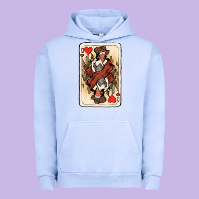 Queen Of Hearts Cowgirl Urban Hoodie Designed By Howdyjamesfarm