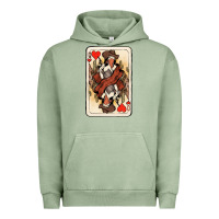Pigment Oil Green Queen Of Hearts Cowgirl Urban Hoodie - HowdyJamesFarm