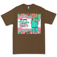 Cacao she works willingly with her hands blonde nurse Premium Tee - RanaPortraitStore