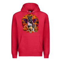 Cardinal halloween pitbull dog Premium Hoodie - RanaPortraitStore
