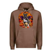 Chestnut halloween pitbull dog Premium Hoodie - RanaPortraitStore