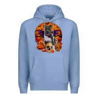 Colony Blue halloween pitbull dog Premium Hoodie - RanaPortraitStore