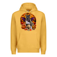 Mustard halloween pitbull dog Premium Hoodie - RanaPortraitStore