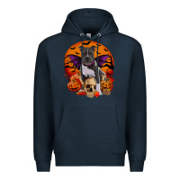 Navy halloween pitbull dog Premium Hoodie - RanaPortraitStore