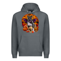 Rock halloween pitbull dog Premium Hoodie - RanaPortraitStore