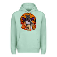 Seafoam halloween pitbull dog Premium Hoodie - RanaPortraitStore