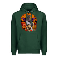 Sports Green halloween pitbull dog Premium Hoodie - RanaPortraitStore
