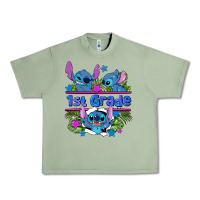 Oil Green preview flower stitch 1st grade Urban Heavy Tee - AdoDesignShop