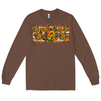 Chestnut sunflower gemstone leopard cowhide horseshoe license plate Long Sleeve Tee - Artiststas
