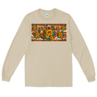 Mushroom sunflower gemstone leopard cowhide horseshoe license plate Long Sleeve Tee - Artiststas