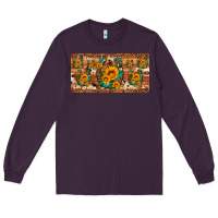 Plum sunflower gemstone leopard cowhide horseshoe license plate Long Sleeve Tee - Artiststas