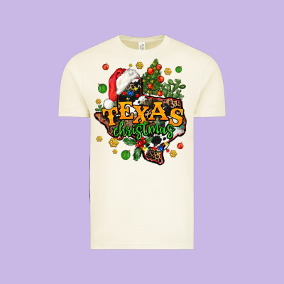 Texas Christmas Vintage Tee Designed By Adodesignshop