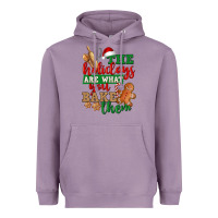 Lavender The holidays are what you bake them Heavyweight Hoodie - NancyCooperArtShop