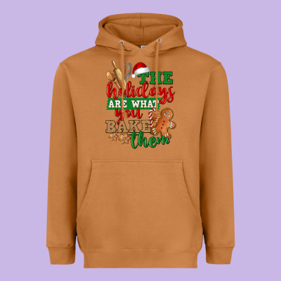 The Holidays Are What You Bake Them Heavyweight Hoodie Designed By Nancycooperartshop
