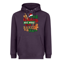 Plum The holidays are what you bake them Heavyweight Hoodie - NancyCooperArtShop