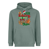 Sage The holidays are what you bake them Heavyweight Hoodie - NancyCooperArtShop