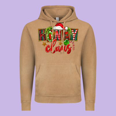 Christmas Honey Claus Vintage Hoodie Designed By Fadigitalartstudio