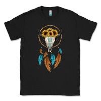 Black dreamer catcher bull skull Classic Tee - JahusDesignShop