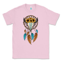 Bubblegum Pink dreamer catcher bull skull Classic Tee - JahusDesignShop